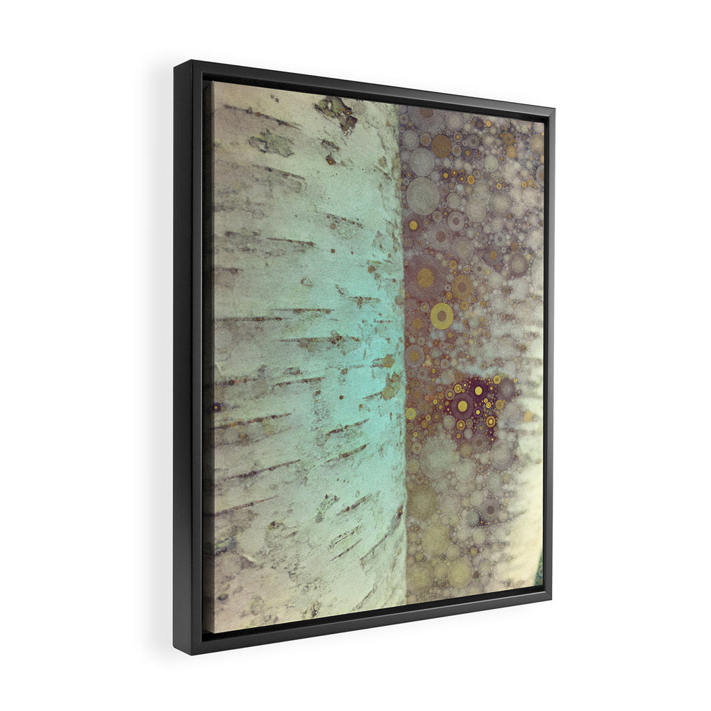 Autumn Birch Tree Abstract Framed Canvas Print Gallery Image 2