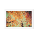 Autumn Inkblot - Yellow Art Print Gallery Image 1