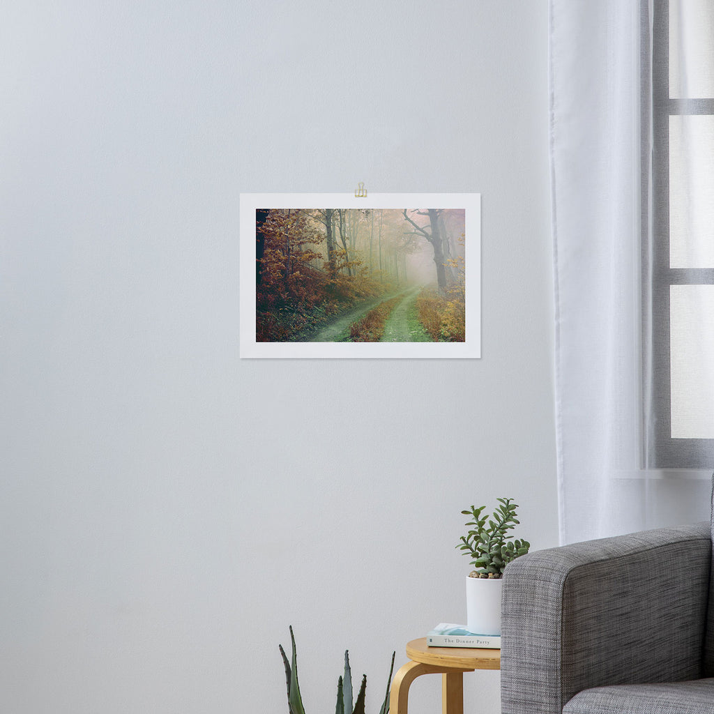 Autumn Road Art Print Gallery Image 3