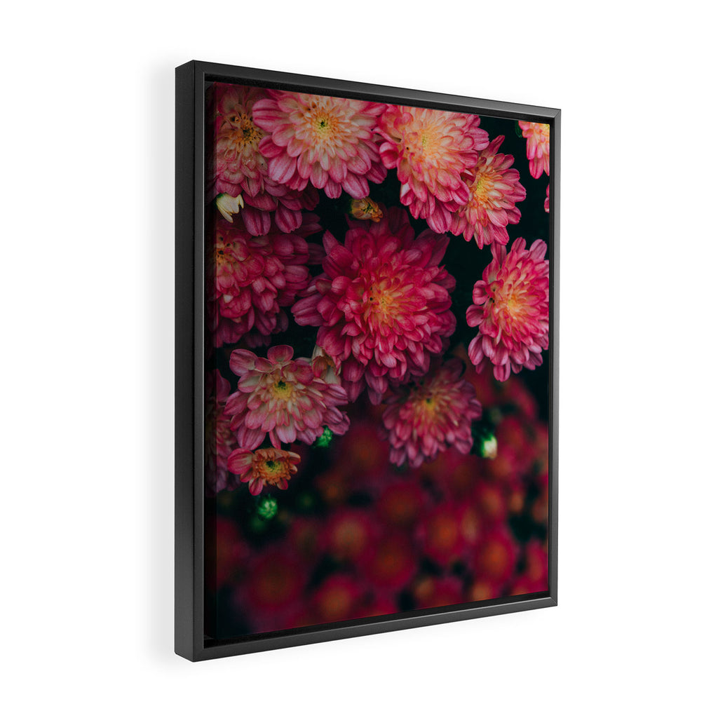 Autumn Vibes - Boho Rose Flowers Framed Canvas Print Gallery Image 2