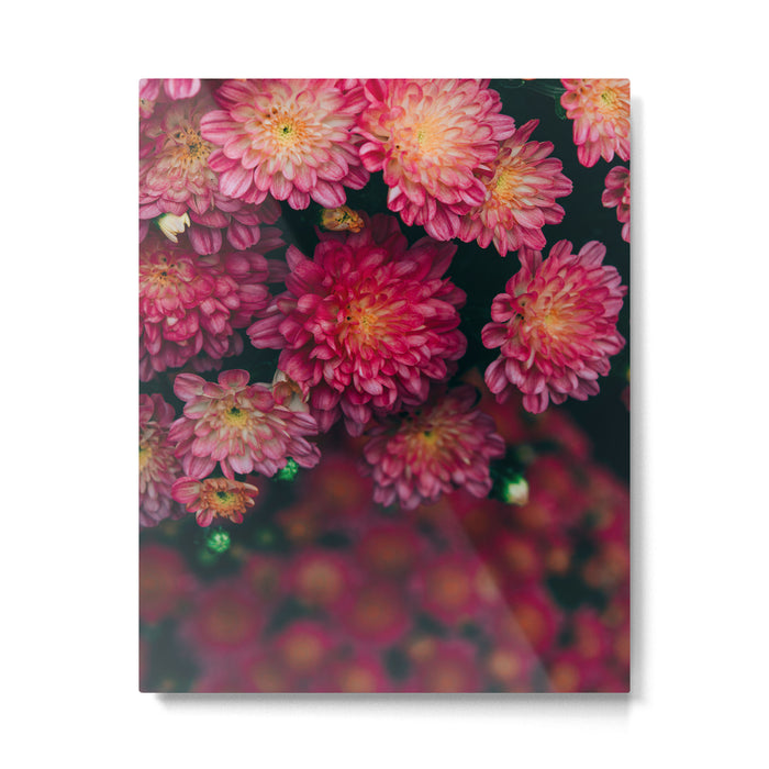 Autumn Vibes - Boho Rose Flowers Metal Print Gallery Image 1