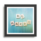 Be Happy Framed Art Print Gallery Image 1