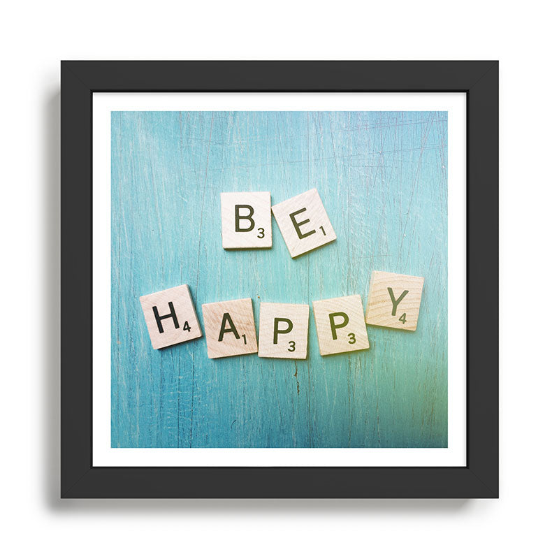 Be Happy Framed Art Print Gallery Image 1