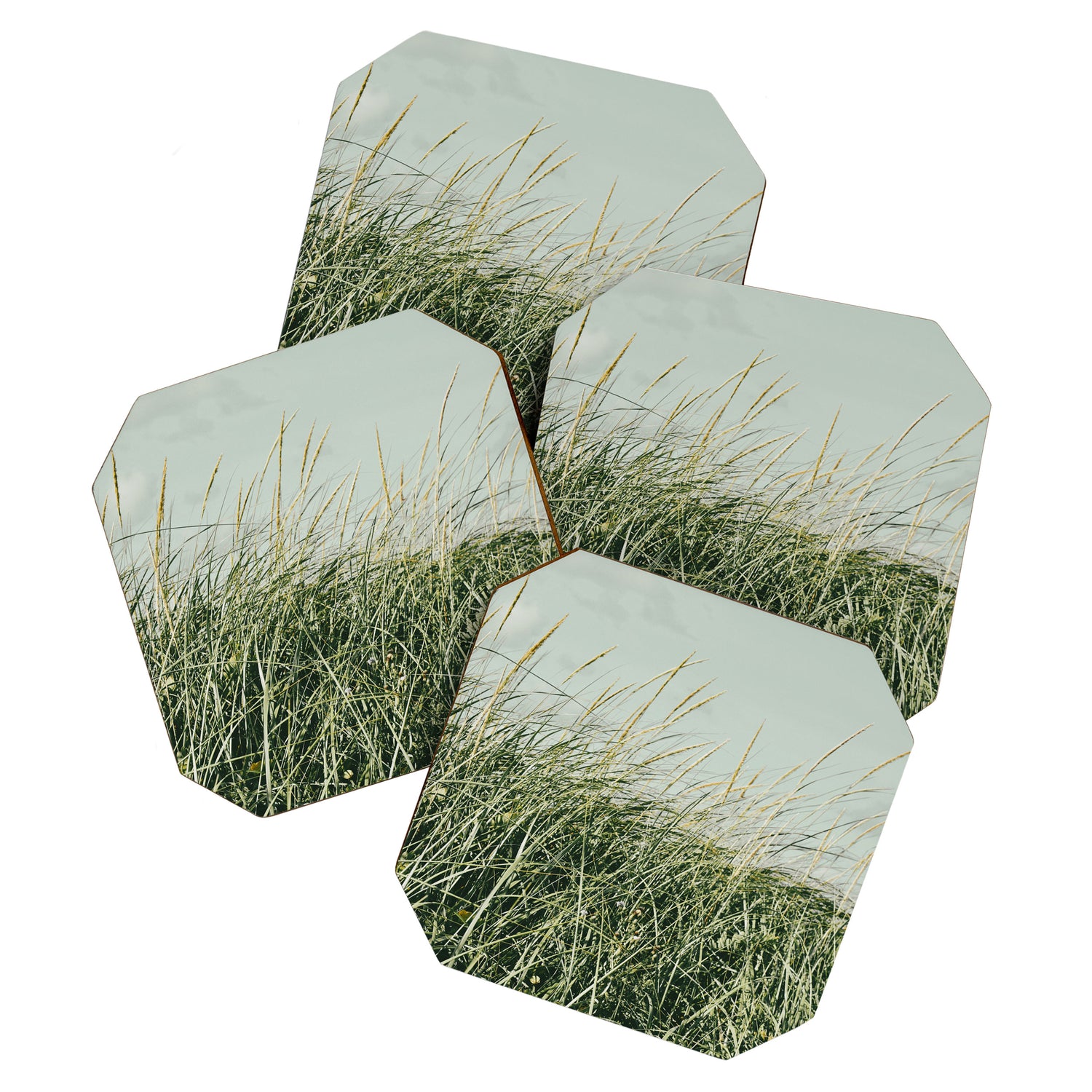 Beach Day aqua mint green beach decor Coaster Gallery Image 1