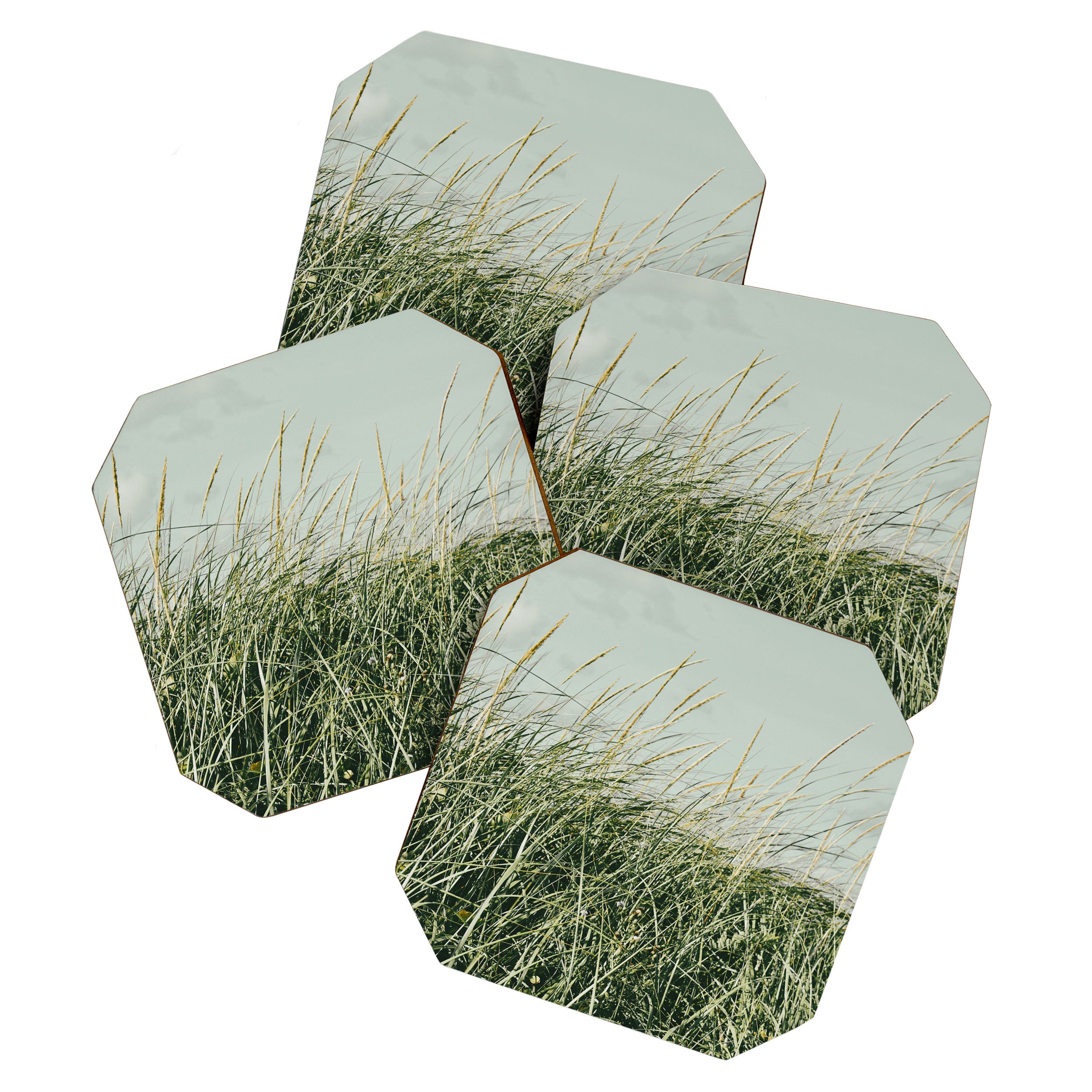 Beach Day aqua mint green beach decor Coaster Gallery Image 1