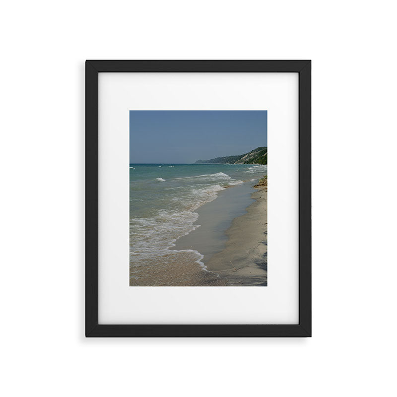 Beach Day - Lake Michigan nature travel photography Framed Art Print Gallery Image 5
