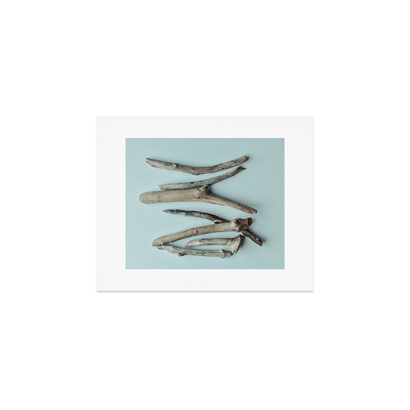 Beach Driftwood x Minimalist still life photograph Art Print Gallery Image 1