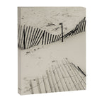 beach fence no 5 - coastal nautical photograph Canvas Print Gallery Image 6