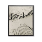 beach fence no 5 - coastal nautical photograph Framed Canvas Print Gallery Image 6