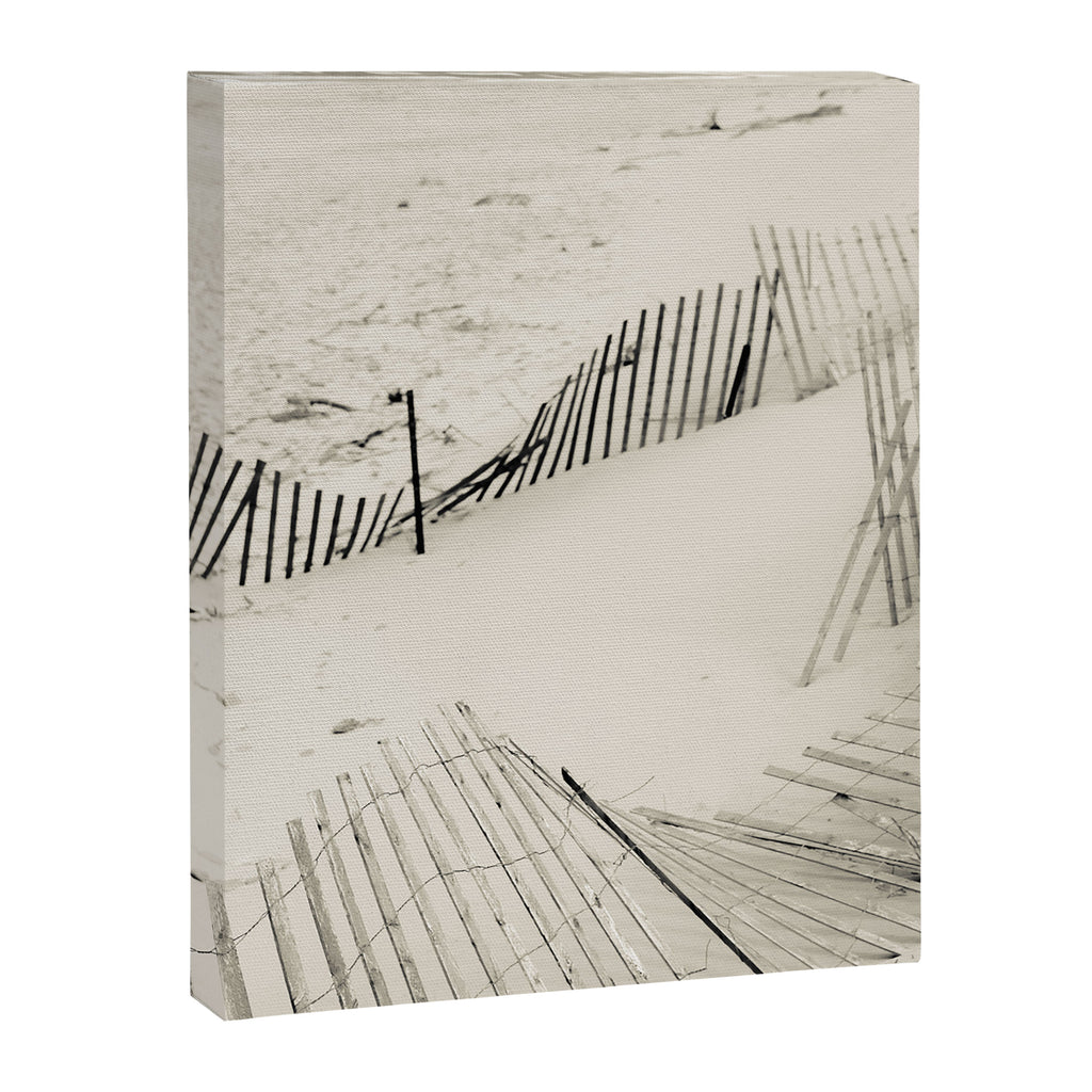 beach fence no. 7 - sea ocean nature photography  Canvas Print Gallery Image 6