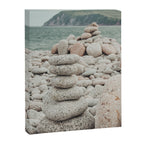 Beach Stones x nature environmental photograph Canvas Print Gallery Image 6