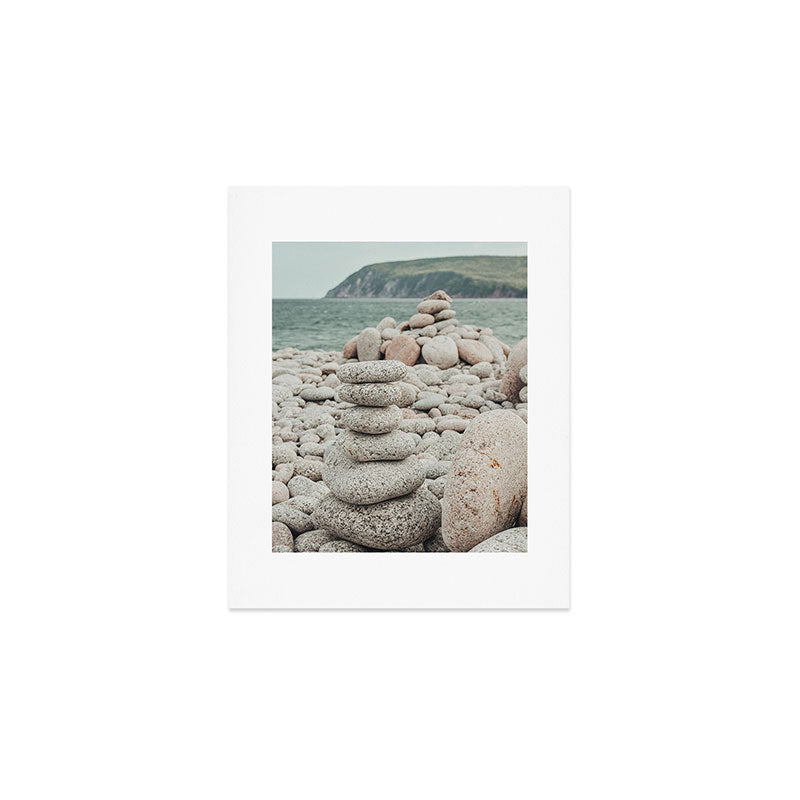 Beach Stones x nature environmental photograph Art Print Gallery Image 1