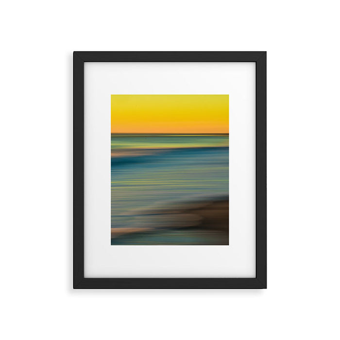 Beach Sunset Love Framed Art Print Gallery Image 1