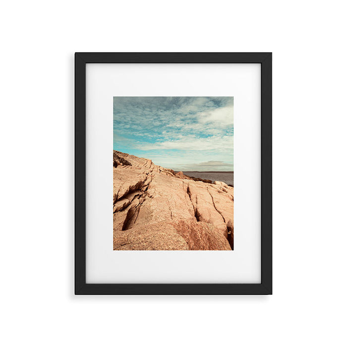 Between Earth and Sky - Travel photography - New England landscape - Maine coast Framed Art Print Gallery Image 1
