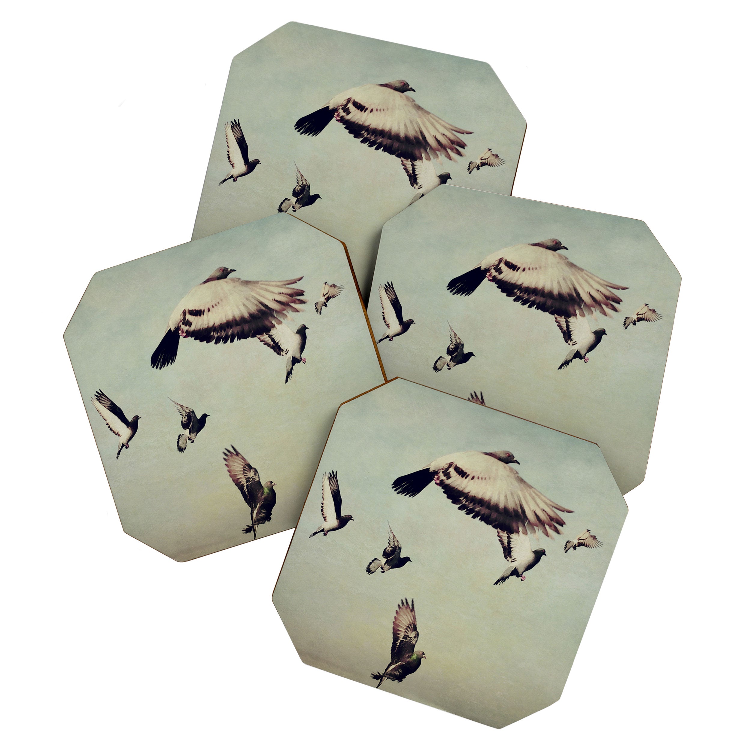 Birds in Flight - beautiful nature photograph Coaster Gallery Image 1