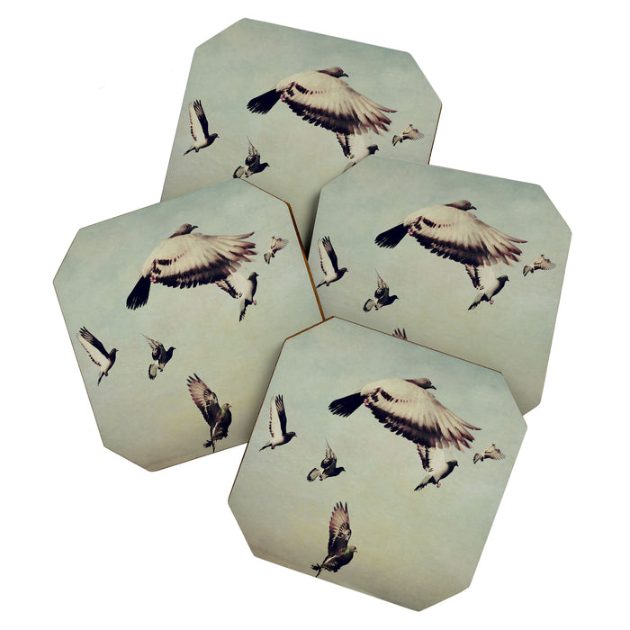 Birds in Flight - beautiful nature photograph Coaster Gallery Image 1