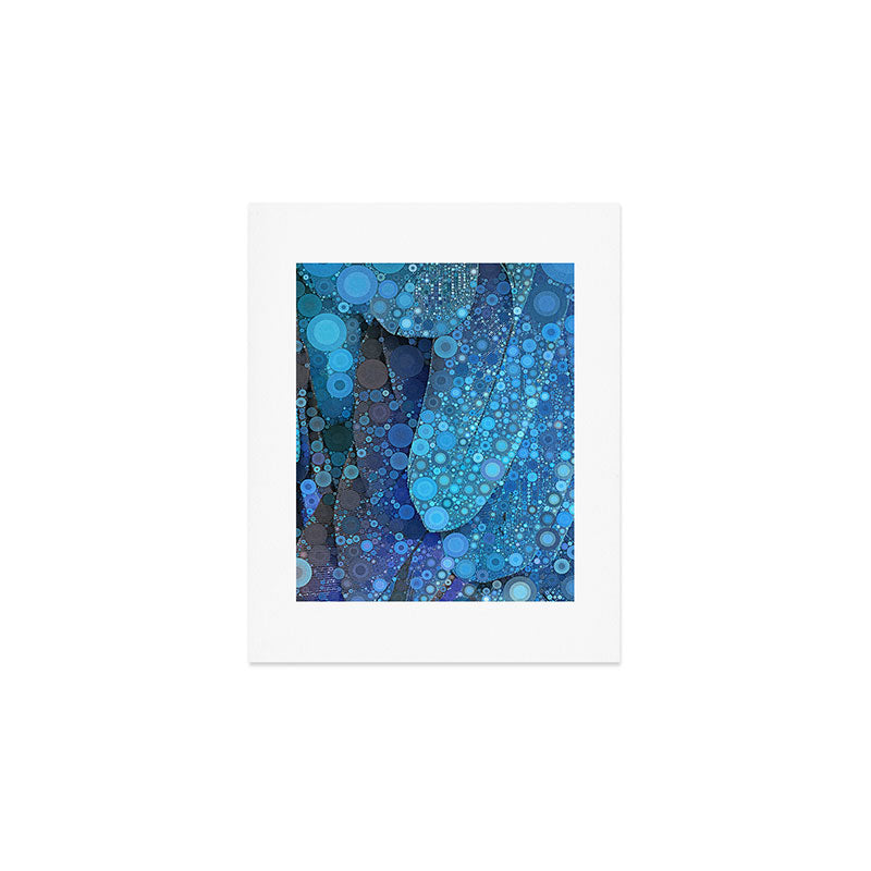 Blue Feathers Art Print Gallery Image 1
