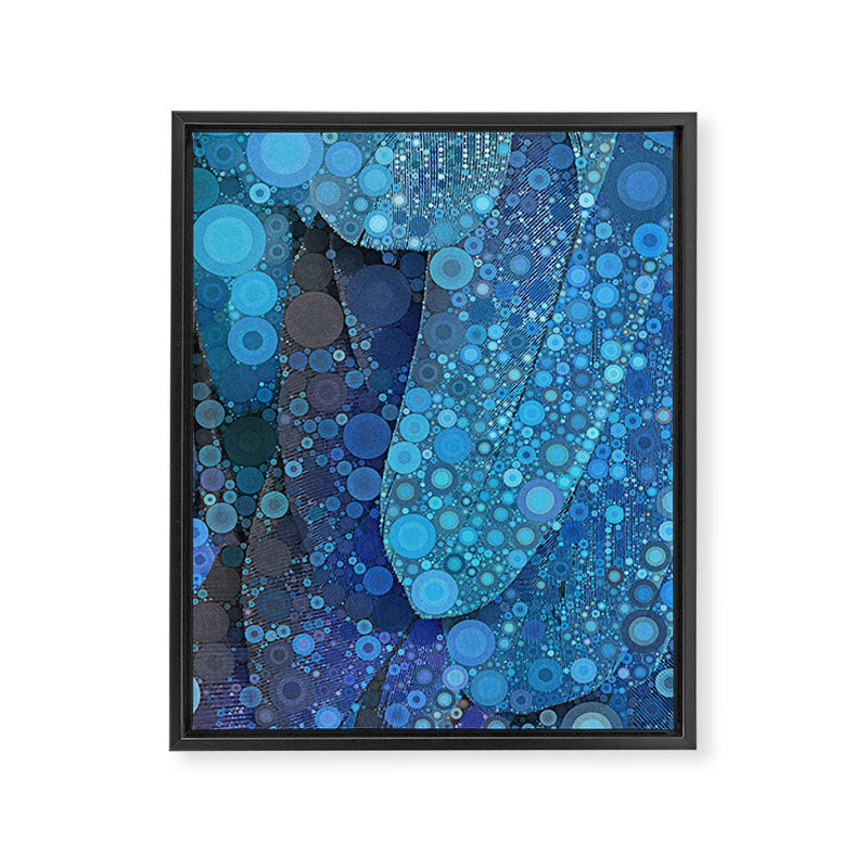 Blue Feathers Framed Canvas Print Gallery Image 6