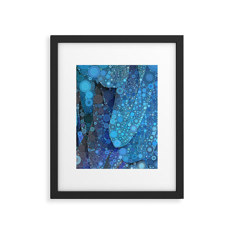 Blue Feathers Framed Art Print Gallery Image 5