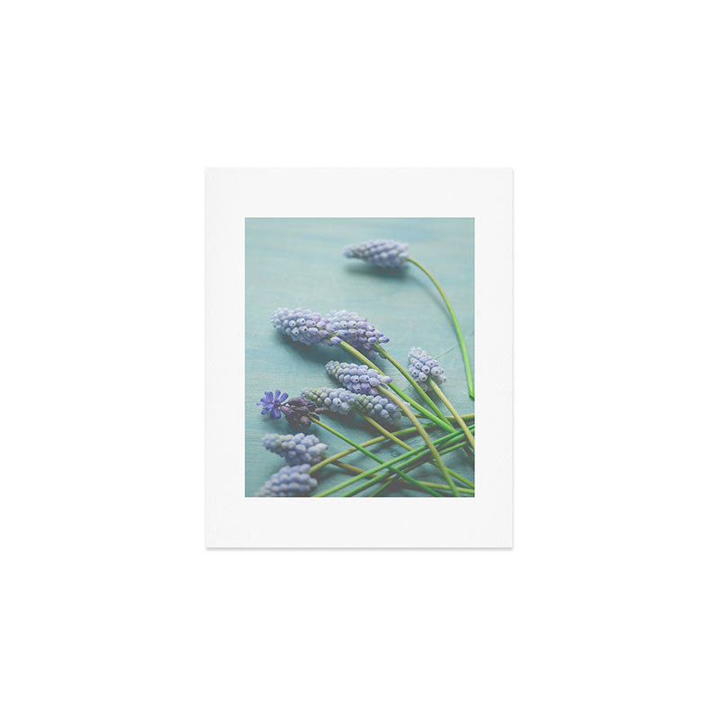 Blue Flowers Art Print Gallery Image 1