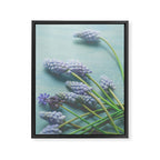 Blue Flowers Framed Canvas Print Gallery Image 6