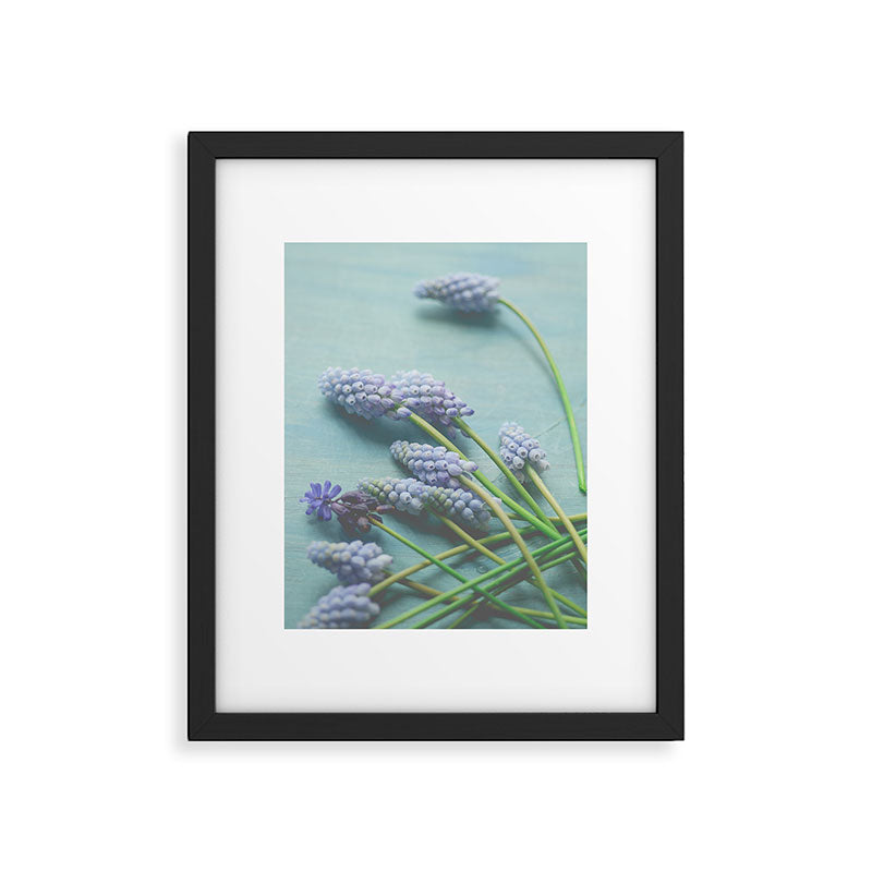 Blue Flowers Framed Art Print Gallery Image 5