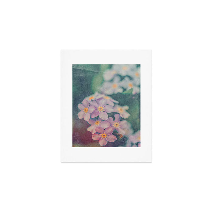 Blue Forget Me Not Botanical Study Art Print Gallery Image 1