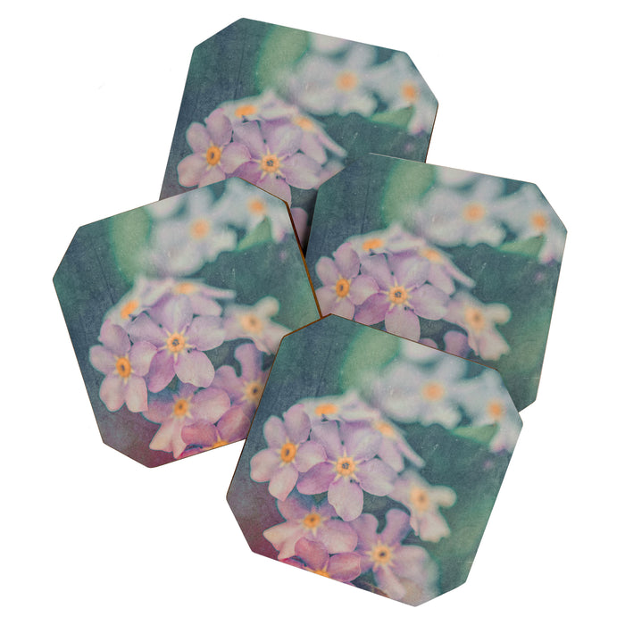 Blue Forget Me Not Botanical Study Coaster Gallery Image 1
