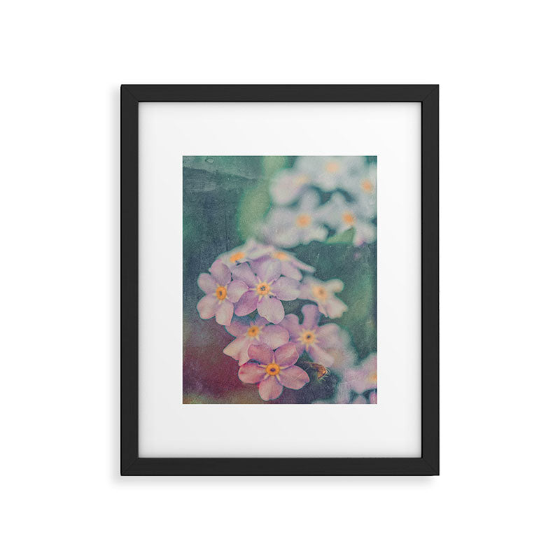 Blue Forget Me Not Botanical Study Framed Art Print Gallery Image 5