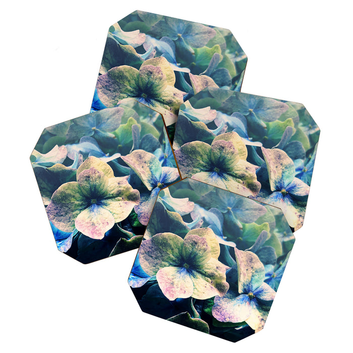 Blue Hydrangea Flower Botanical Coaster Gallery Image 1