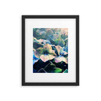 Blue Hydrangea Flower Botanical Framed Art Print Gallery Image 5