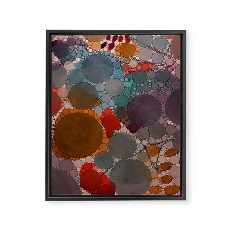Bold Dreams - colorful red abstract happy art Framed Canvas Print Gallery Image 6