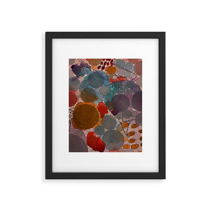 Bold Dreams - colorful red abstract happy art Framed Art Print Gallery Image 1