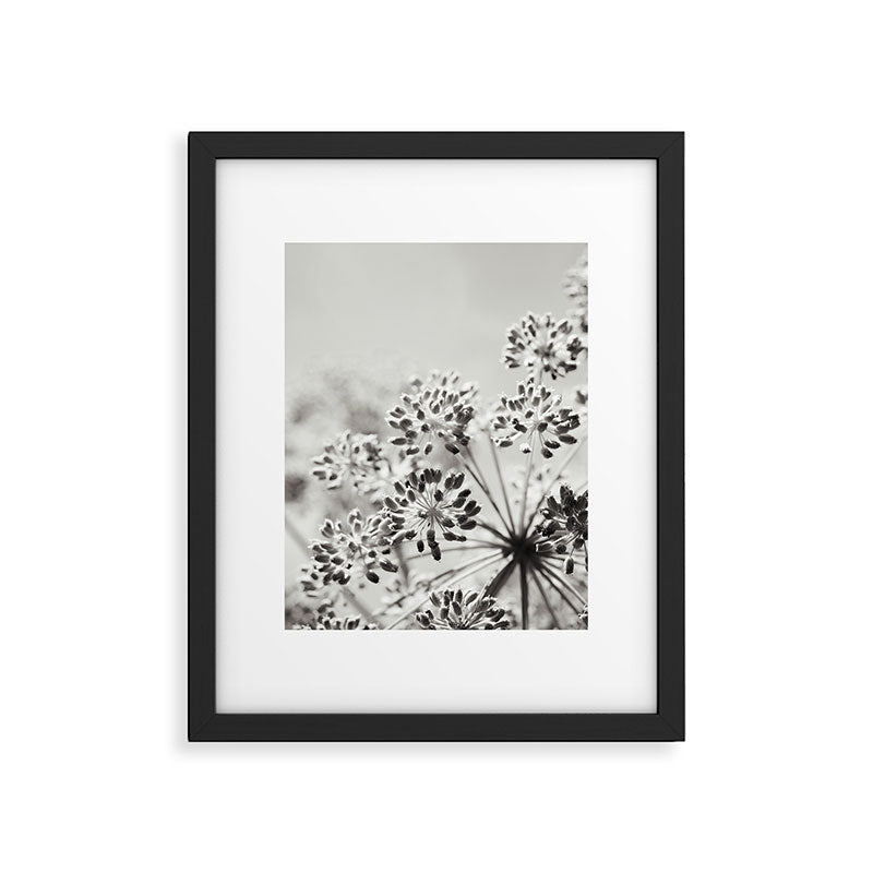 botanical abstract photograph no. 6 - black and white photography modern floral Framed Art Print Gallery Image 5