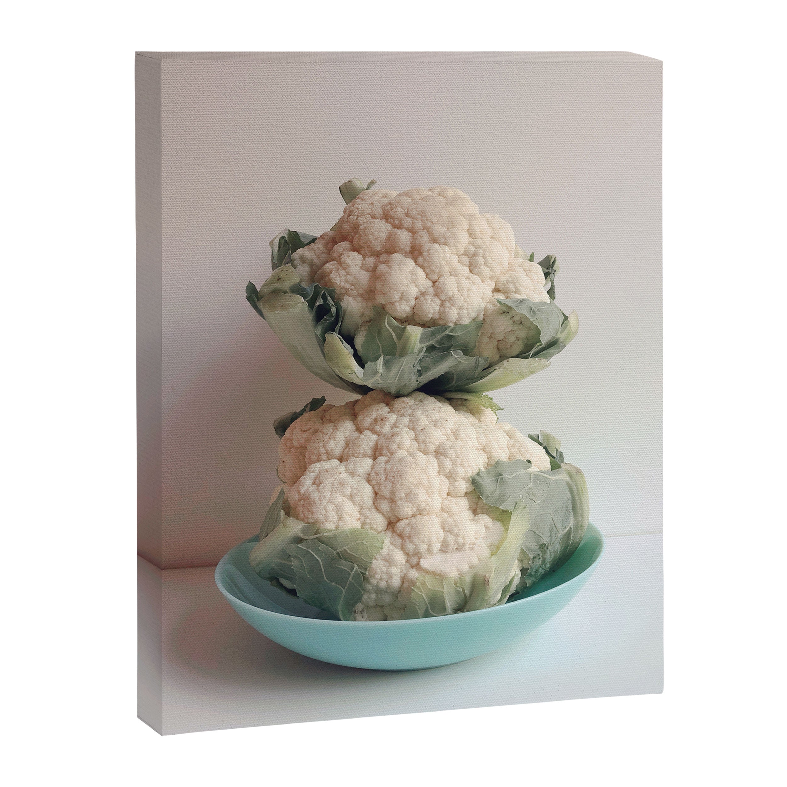 Cauliflower - modern vegetable food still life photograph Canvas Print Gallery Image 6