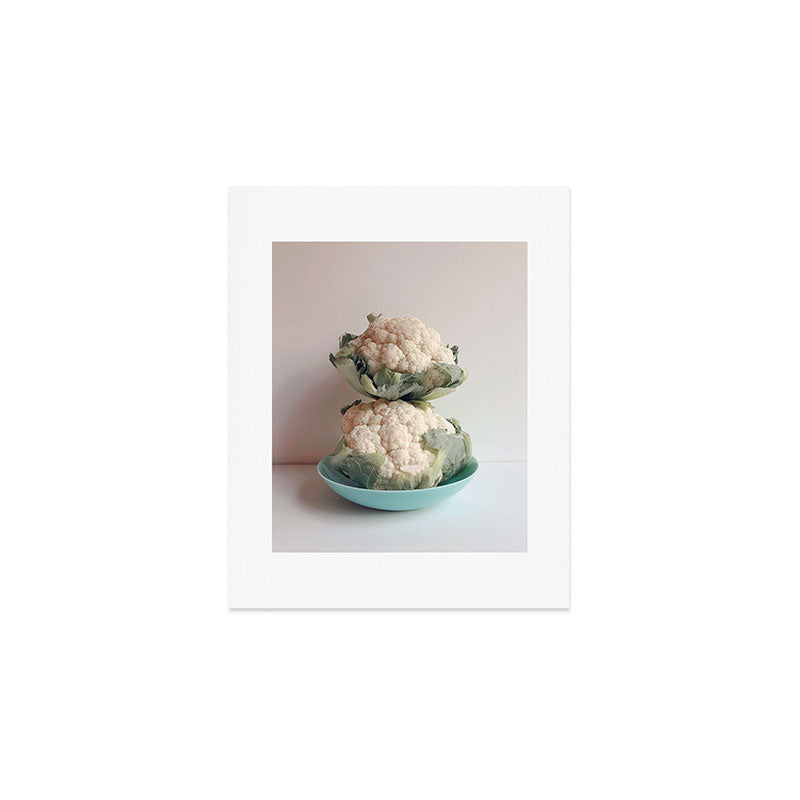 Cauliflower - modern vegetable food still life photograph Art Print Gallery Image 1