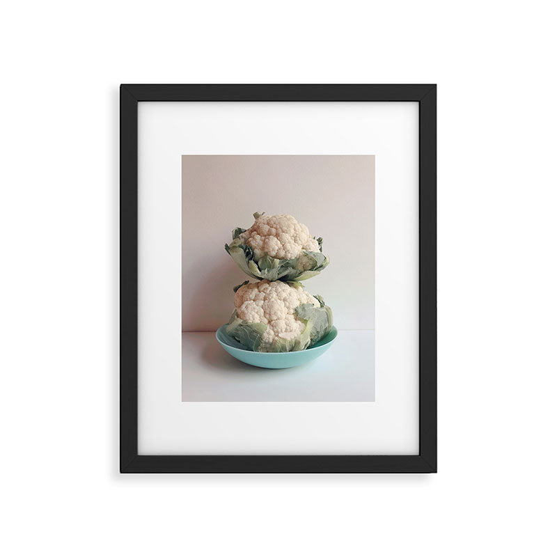 Cauliflower - modern vegetable food still life photograph Framed Art Print Gallery Image 5