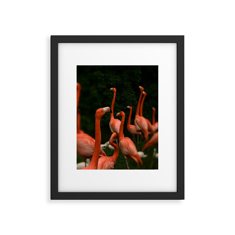 Chorus Line - Flamingo Art Framed Art Print Gallery Image 5