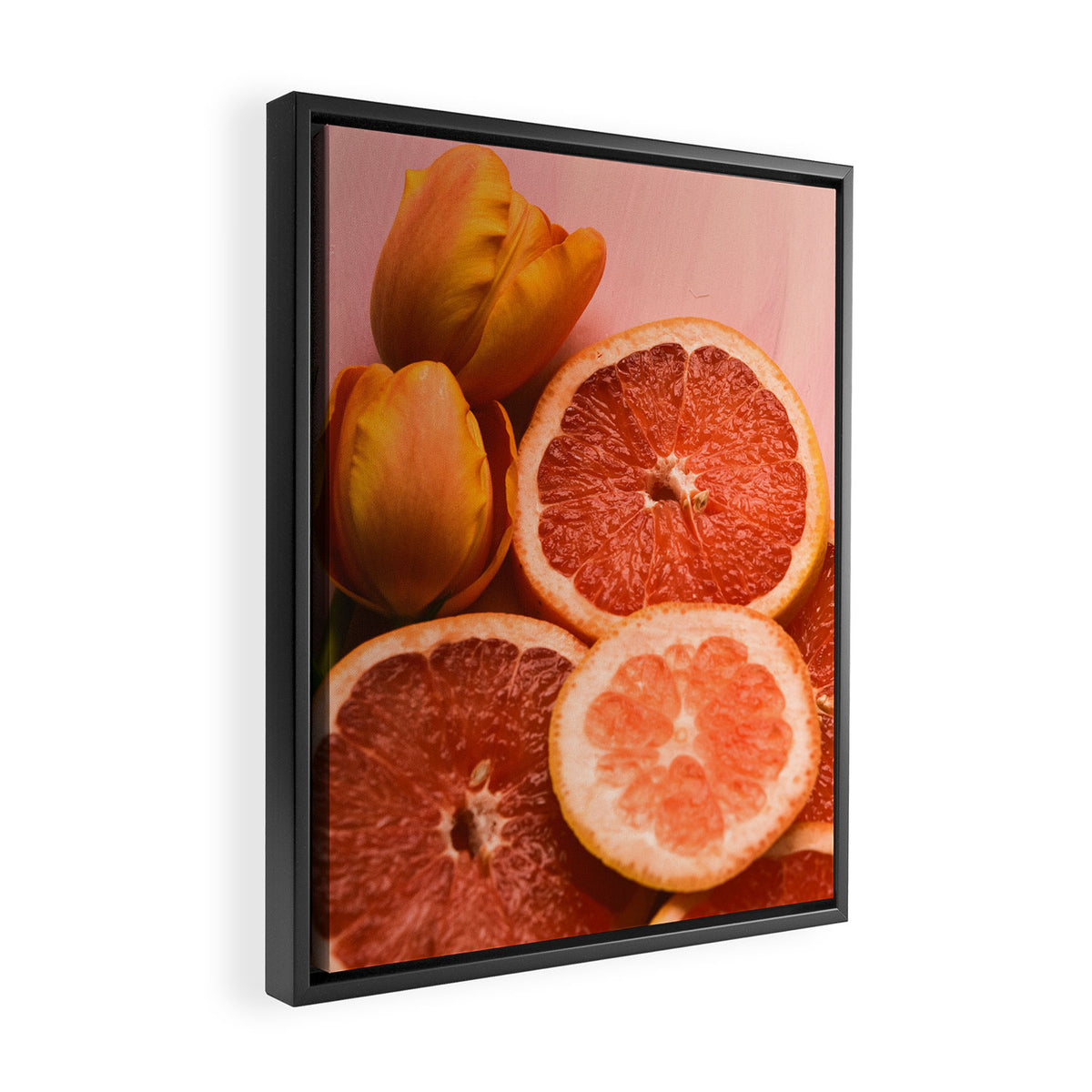 Citrus and Tulips Framed Canvas Print Gallery Image 2