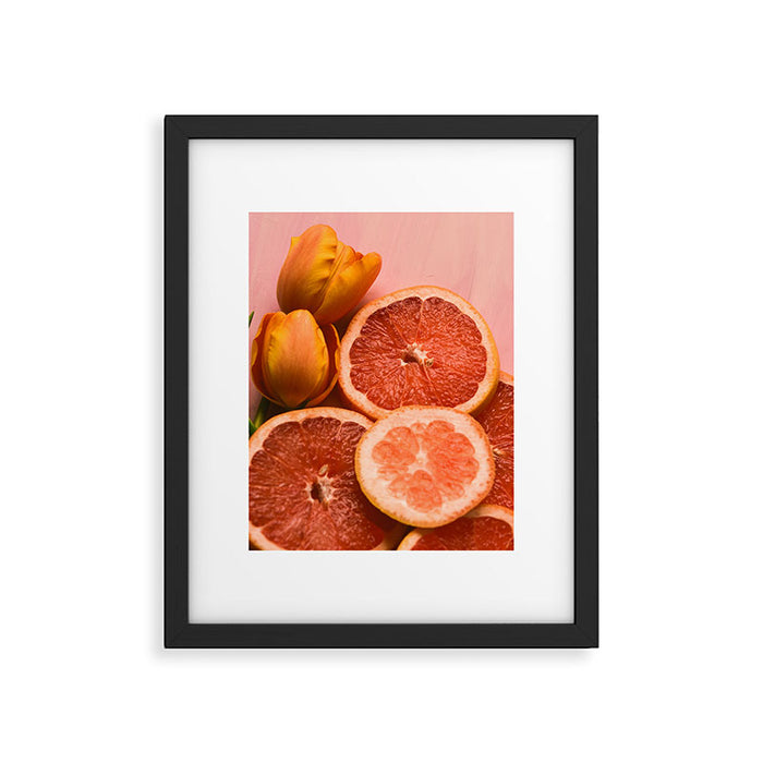 Citrus and Tulips Framed Art Print Gallery Image 1