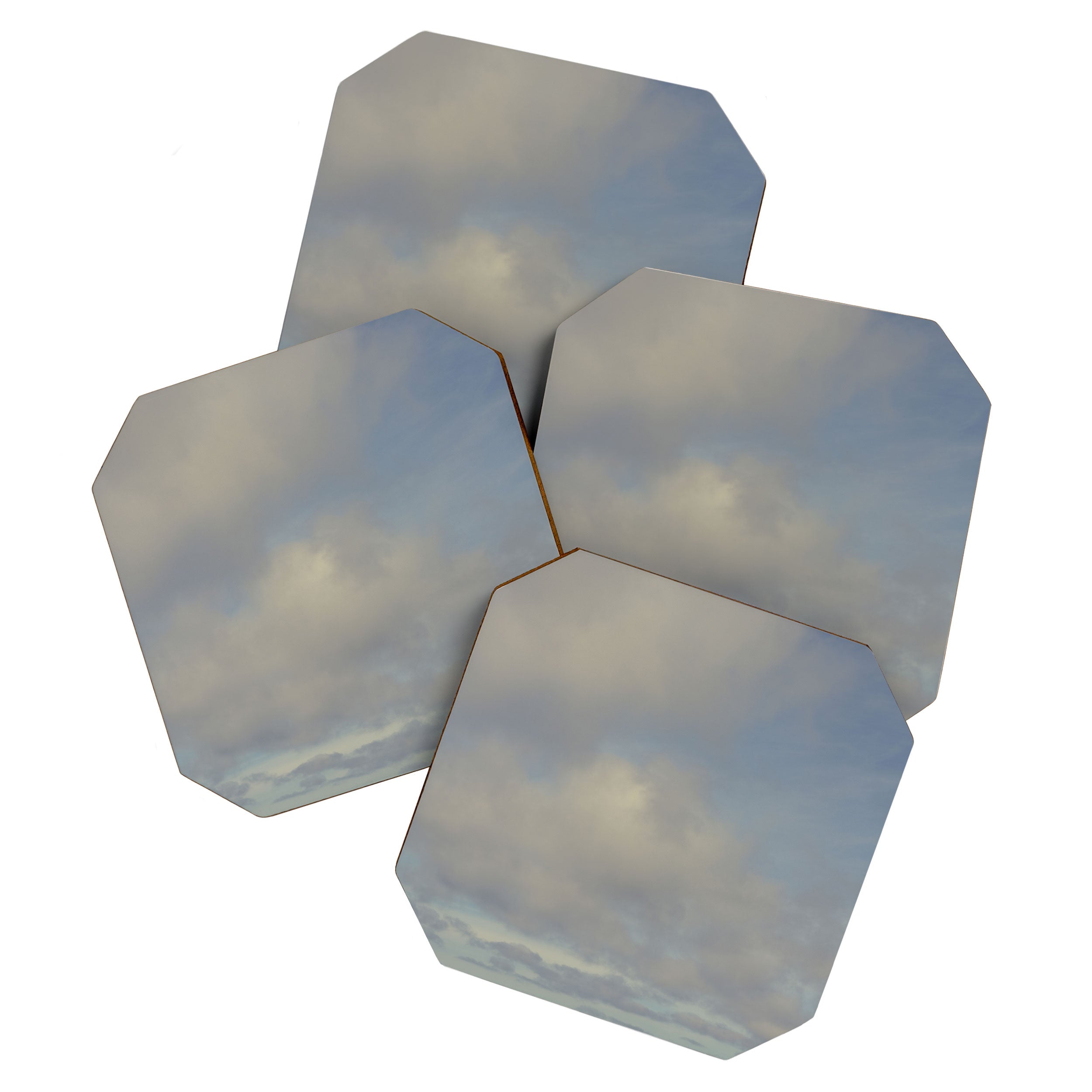 clouds and sea no. 2 - nature ocean photograph Coaster Gallery Image 1