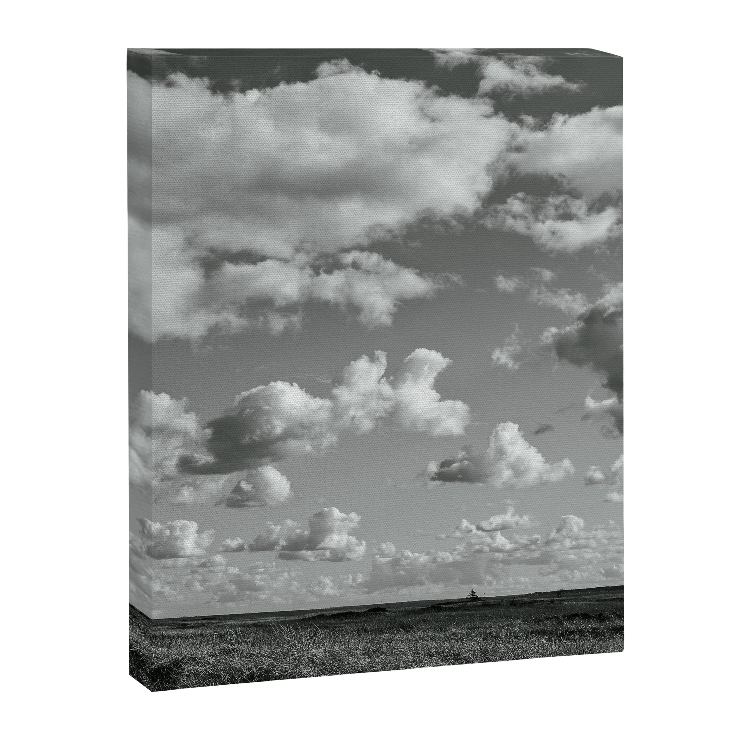 cloudscape - black and white nature photograph Canvas Print Gallery Image 6
