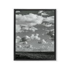 cloudscape - black and white nature photograph Framed Canvas Print Gallery Image 6