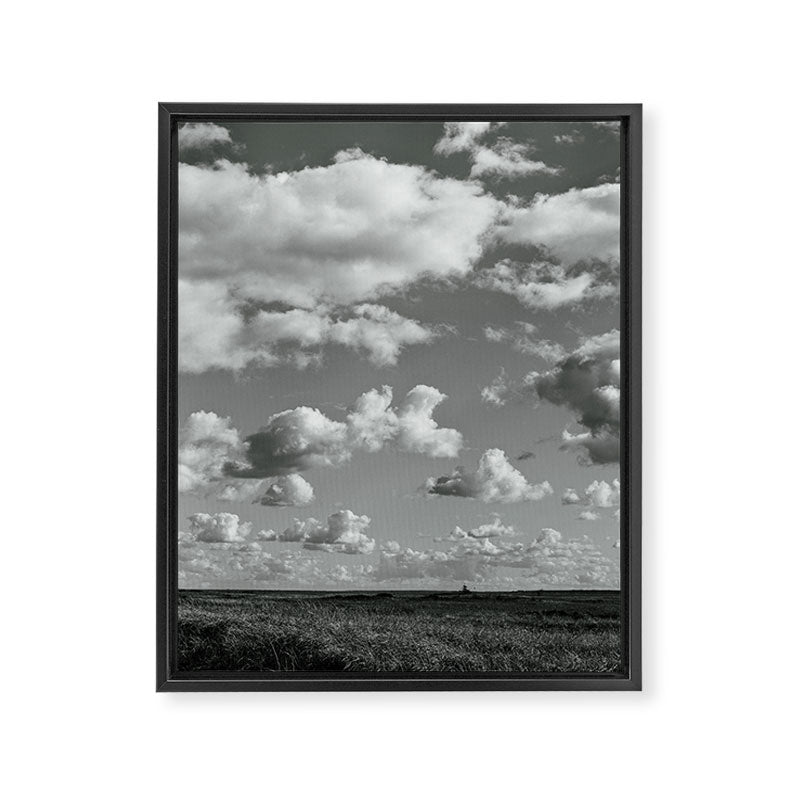 cloudscape - black and white nature photograph Framed Canvas Print Gallery Image 6