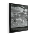 cloudscape - black and white nature photograph Framed Canvas Print Gallery Image 2