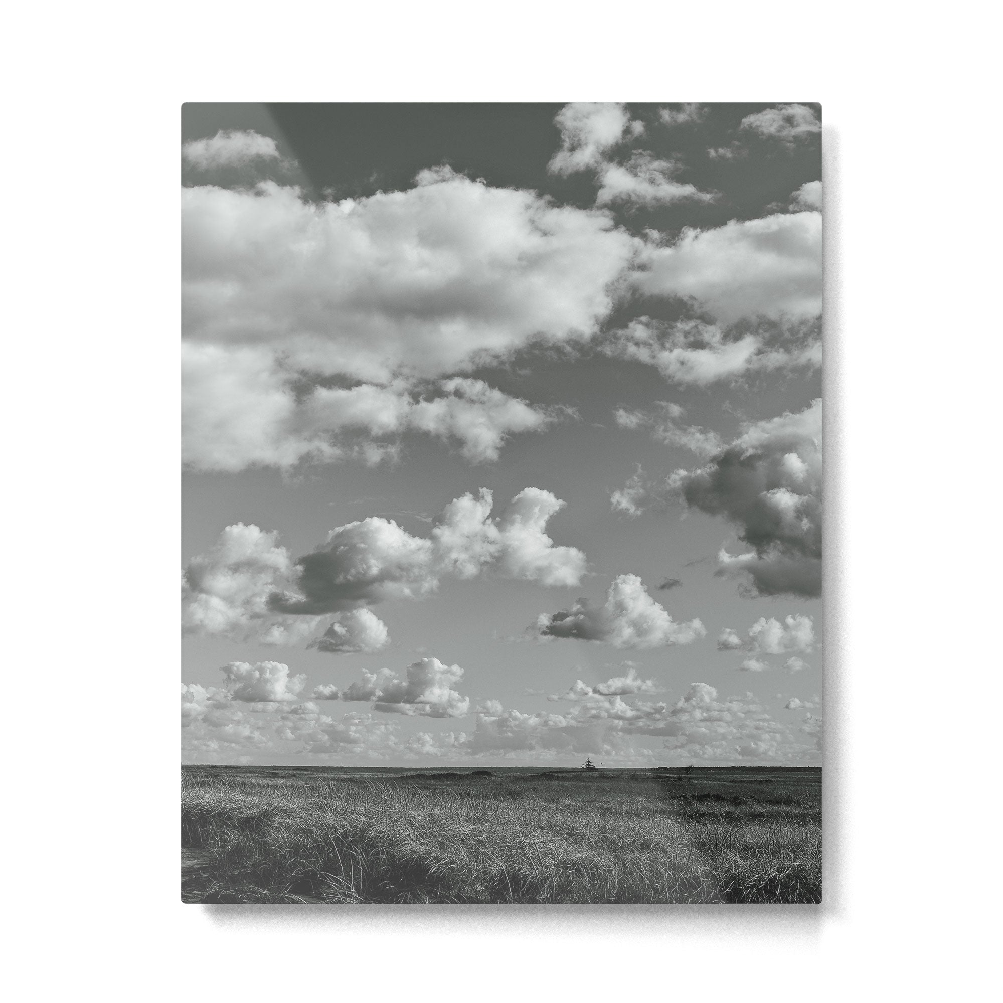 cloudscape - black and white nature photograph Metal Print Gallery Image 4