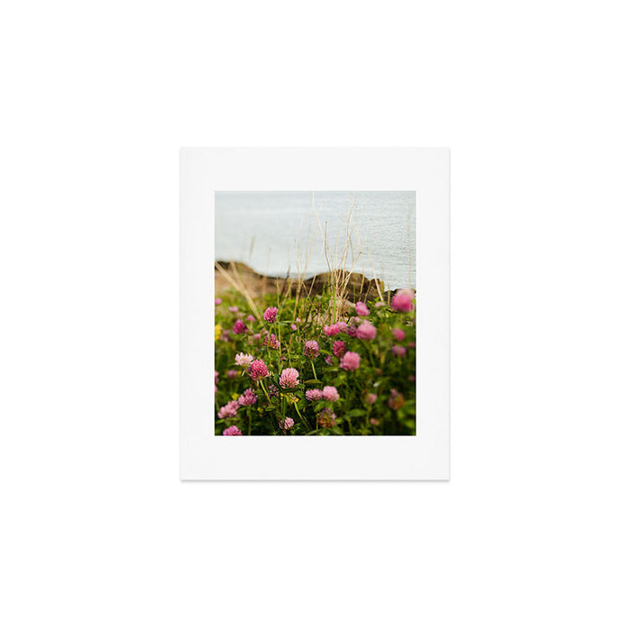 Clover by the Sea  Boho Botanical Flower Photo Art Print Gallery Image 1