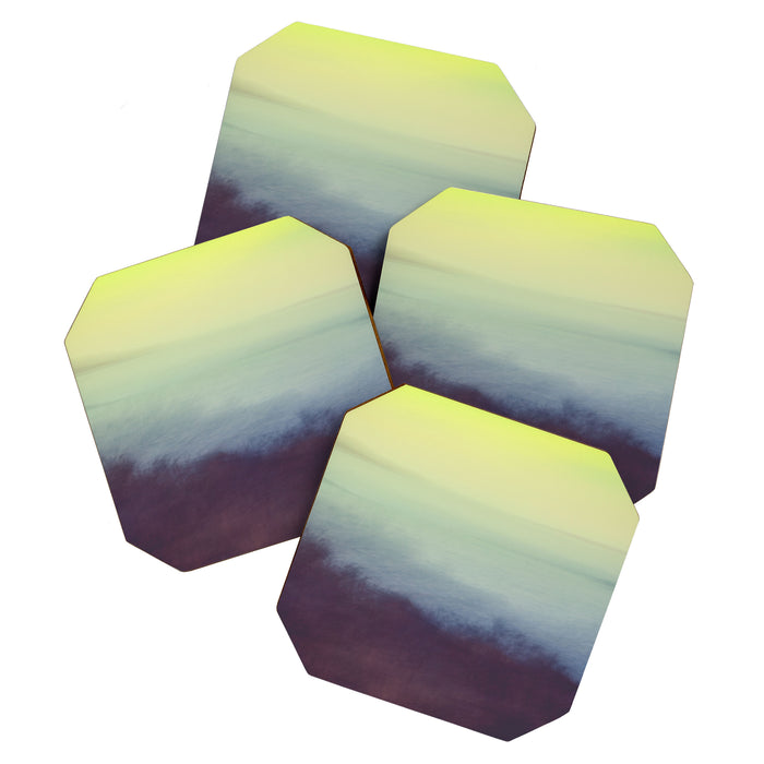Coastal Landscape Abstract Coaster Gallery Image 1