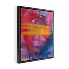 Color Play - abstract watercolor acrylic painting Framed Canvas Print Gallery Image 2