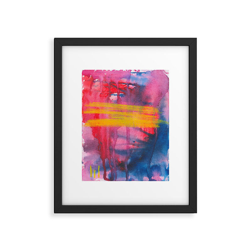 Color Play - abstract watercolor acrylic painting Framed Art Print Gallery Image 5